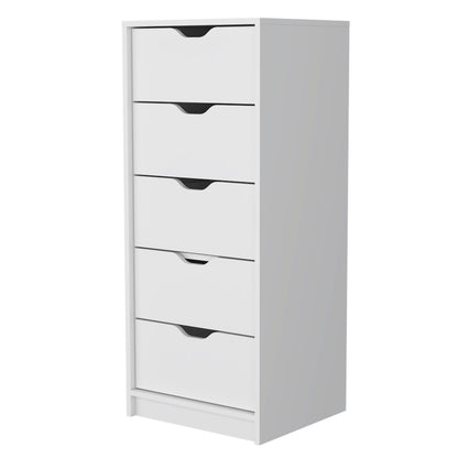 Black Engineered Wood Dresser with Drawers and Cabinets for Bedroom Storage