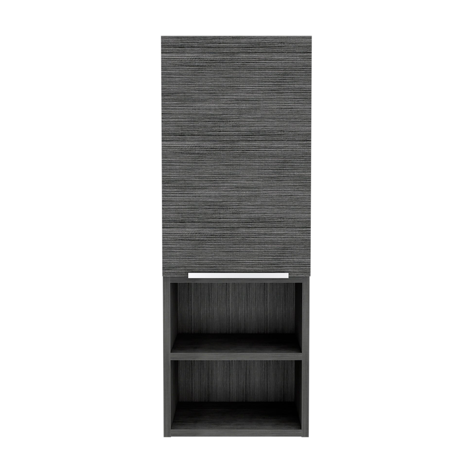 Black Engineered Wood Dresser - 4 Shelves 12.3"W for Bedroom