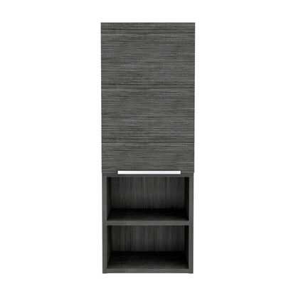 Black Engineered Wood Dresser - 4 Shelves 12.3"W for Bedroom