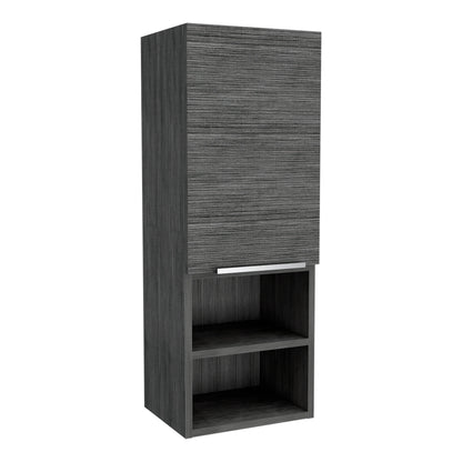 Black Engineered Wood Dresser - 4 Shelves 12.3"W for Bedroom