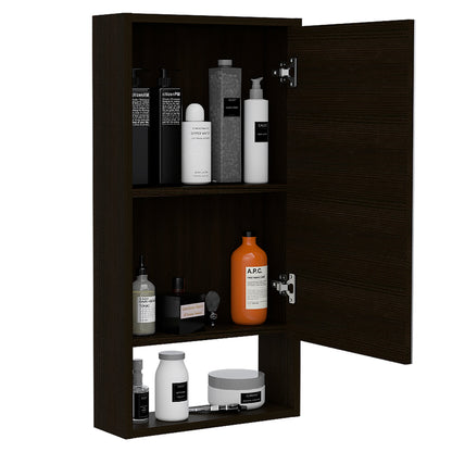 Modesto Medicine Cabinet - Black, Large Storage Mirror