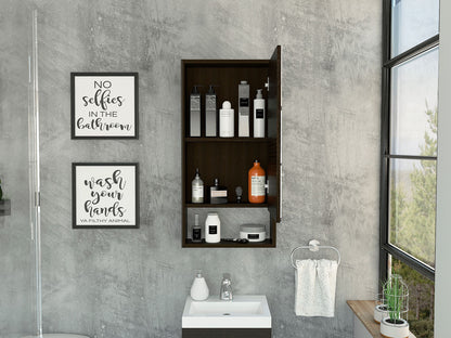 Modesto Medicine Cabinet - Black, Large Storage Mirror
