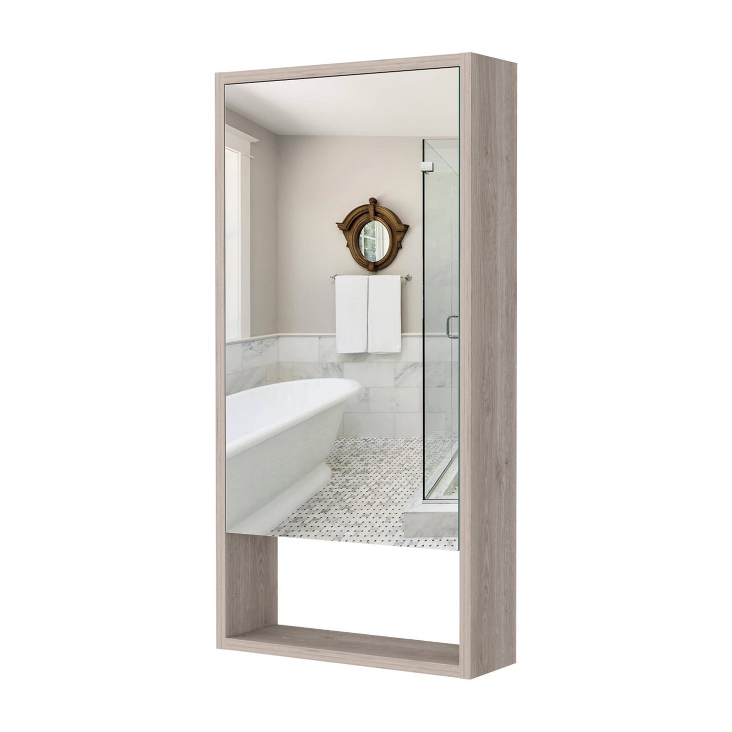 Modesto Medicine Cabinet - Beige Engineered Wood Storage