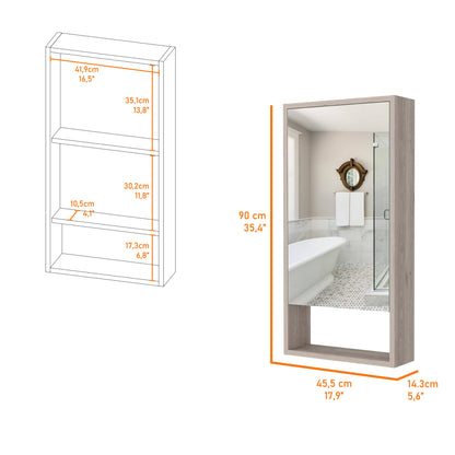 Modesto Medicine Cabinet - Beige Engineered Wood Storage