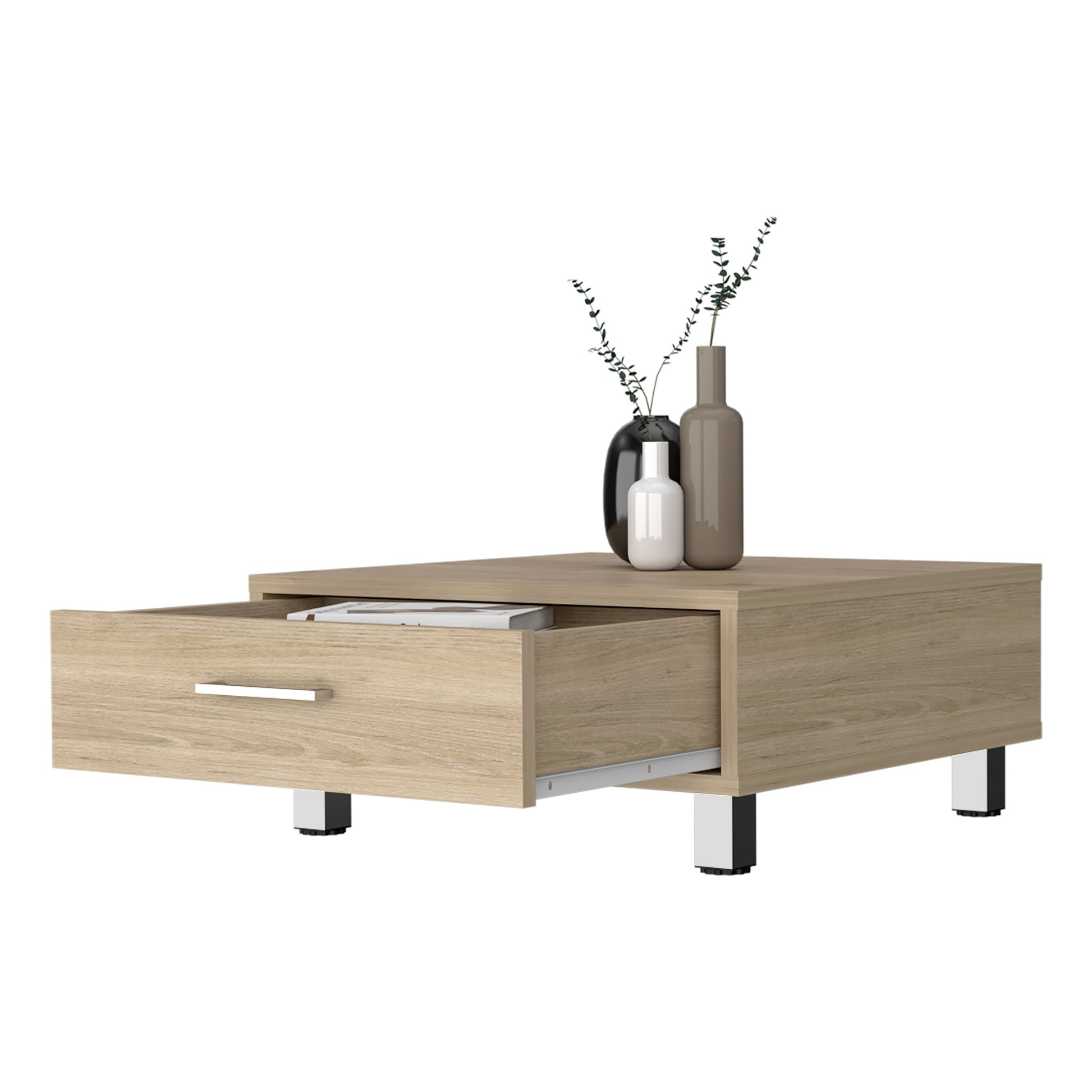 Black Engineered Wood Dresser - 23.6" Wide