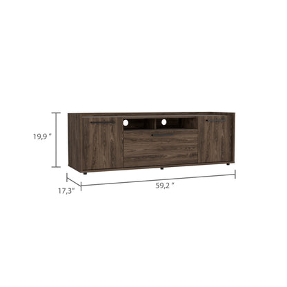 Bedroom Multicolor Three Shelf Dresser in Light Oak-White Engineered Wood for Storage