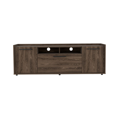 Bedroom Multicolor Three Shelf Dresser in Light Oak-White Engineered Wood for Storage