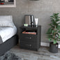 Oklahoma Nightstand,Two Drawers, One Shelf