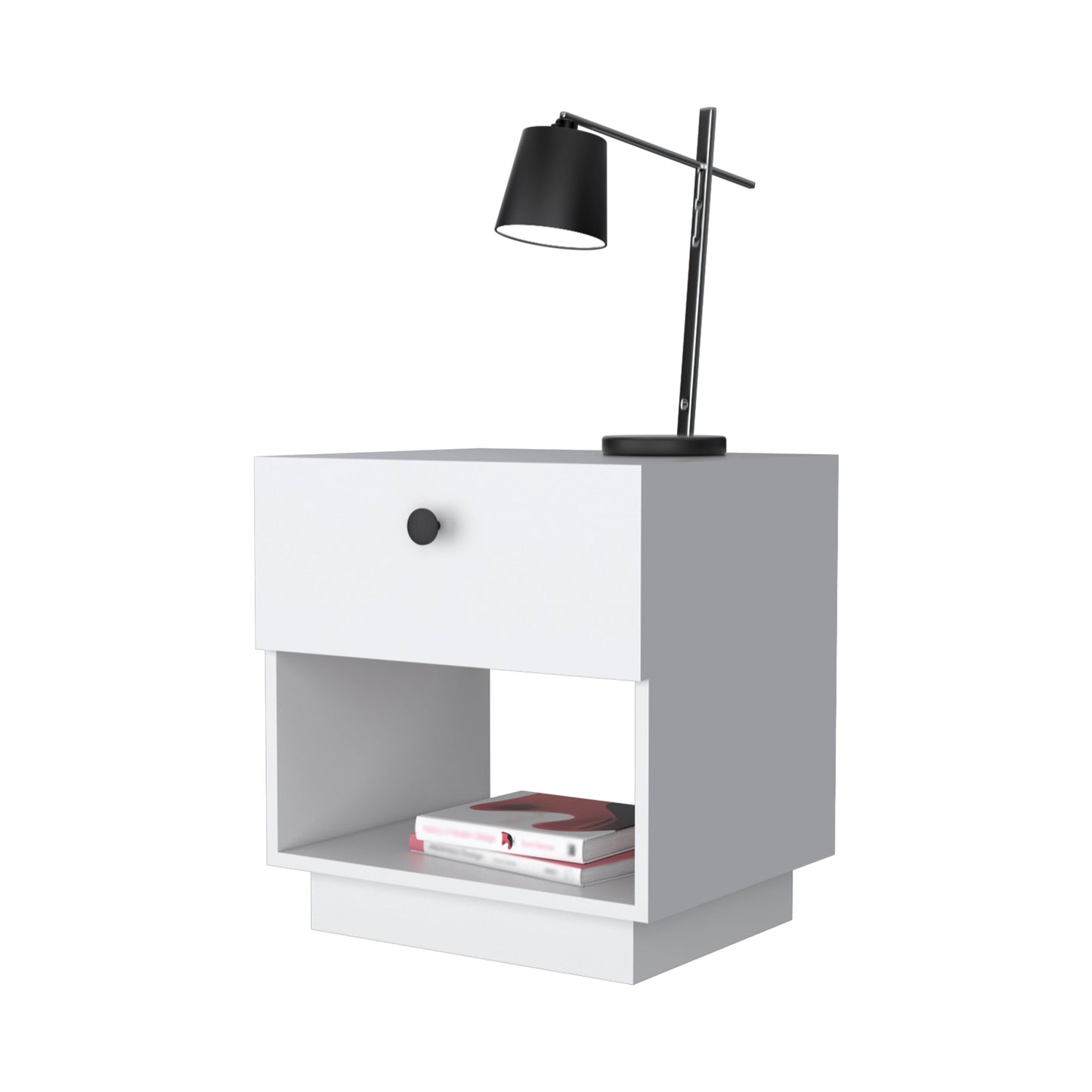 Sumter White Dresser with Storage Shelf - 19.69"W for Bedroom