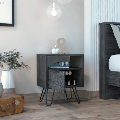 Vienna Nightstand - Beige Engineered Wood Storage