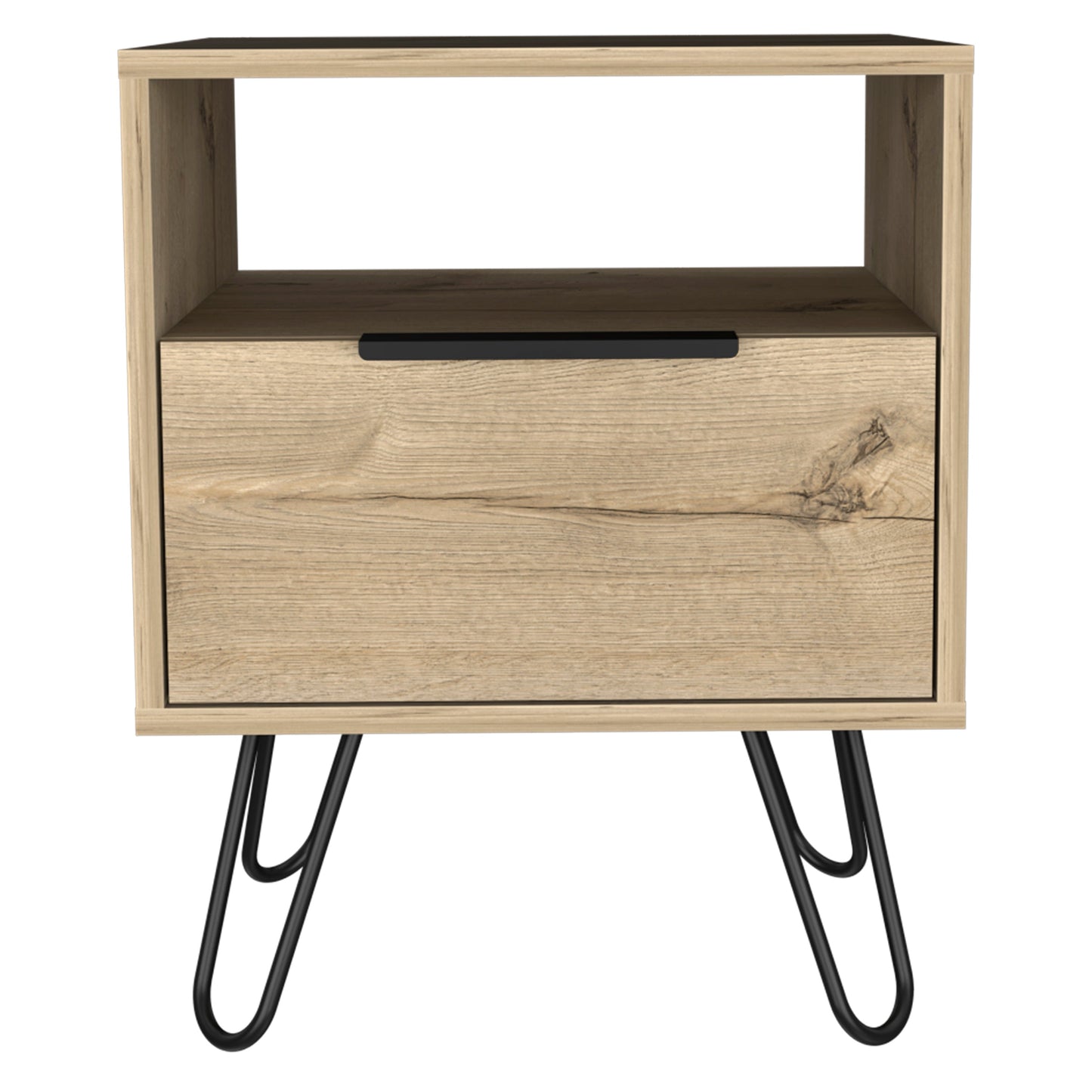 Vienna Nightstand - Beige Engineered Wood Storage