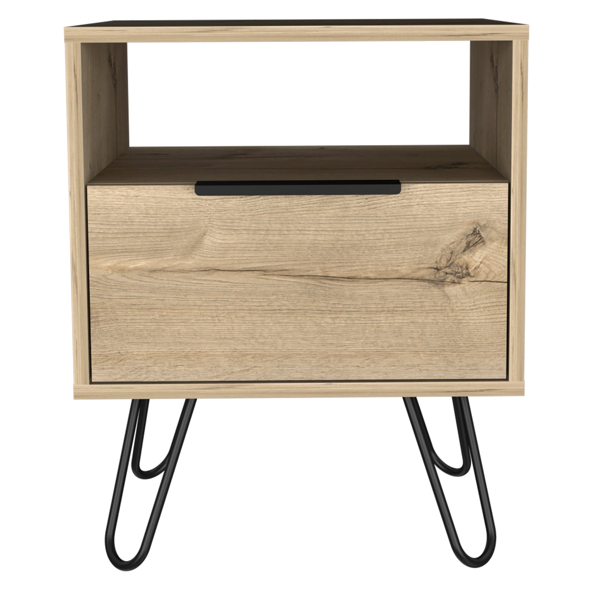Vienna Nightstand - Beige Engineered Wood Storage