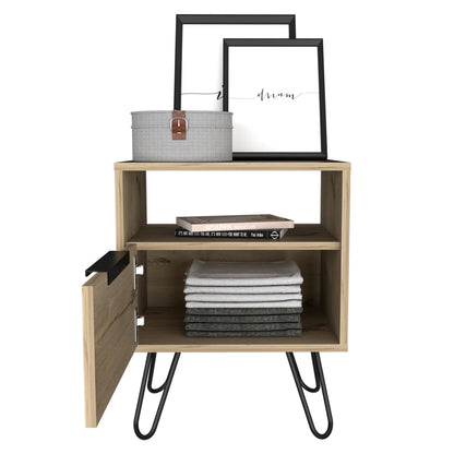 Vienna Nightstand - Beige Engineered Wood Storage