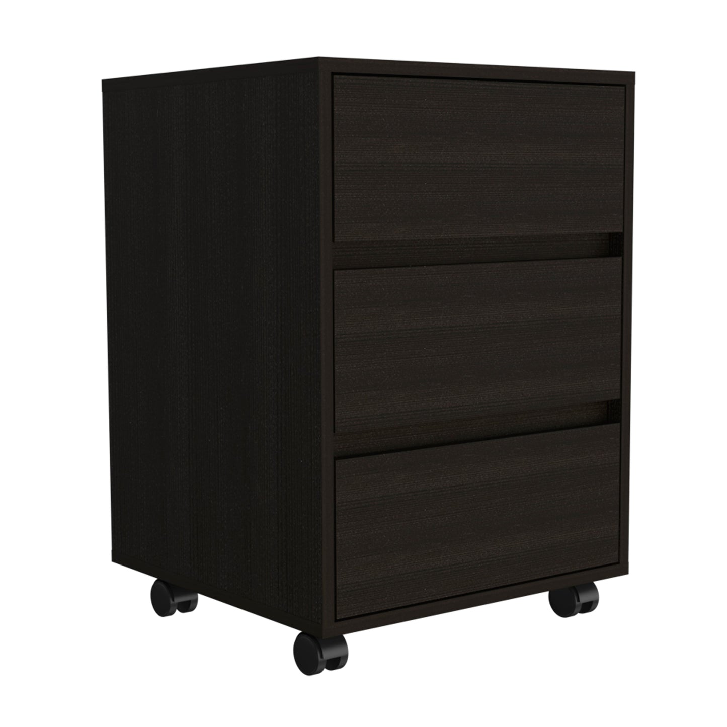 White Mobile File Cabinet with 3 Drawers for Office Storage for Bedroom