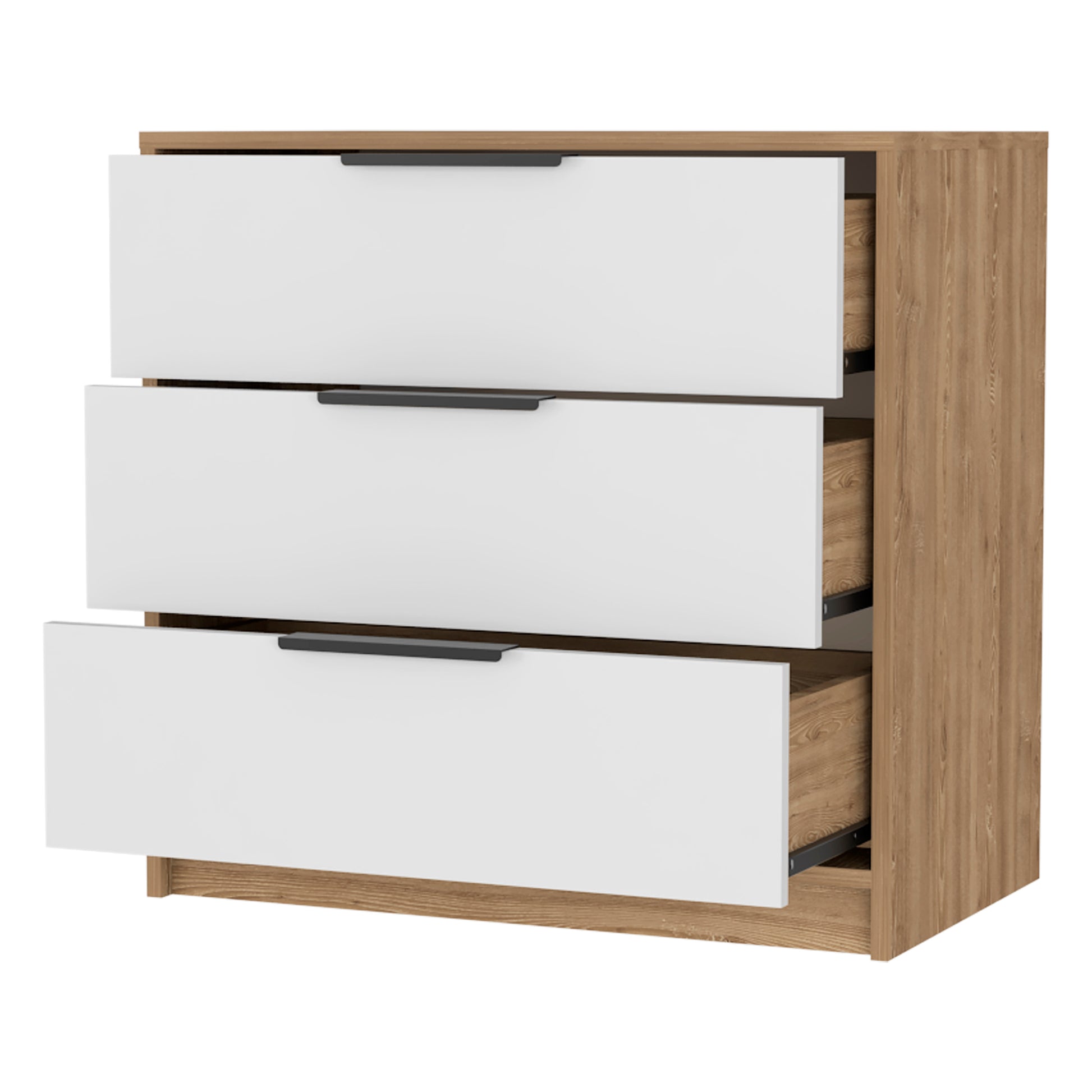 Washington Three Drawer Dresser - Multicolor Particle Board
