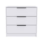 Washington Three Drawer Dresser - White Bedroom Storage