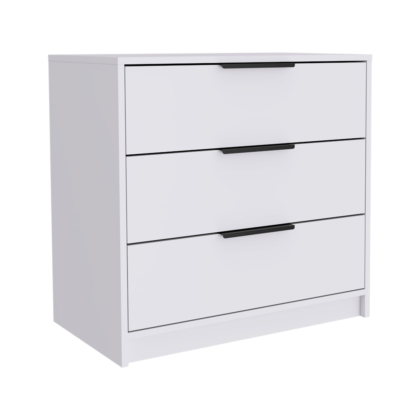 Washington Three Drawer Dresser - White Bedroom Storage