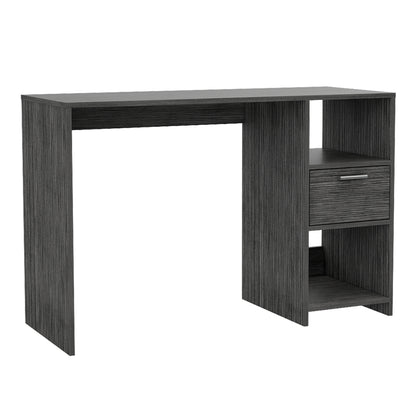 Gray Computer Desk with One Drawer - Office Table