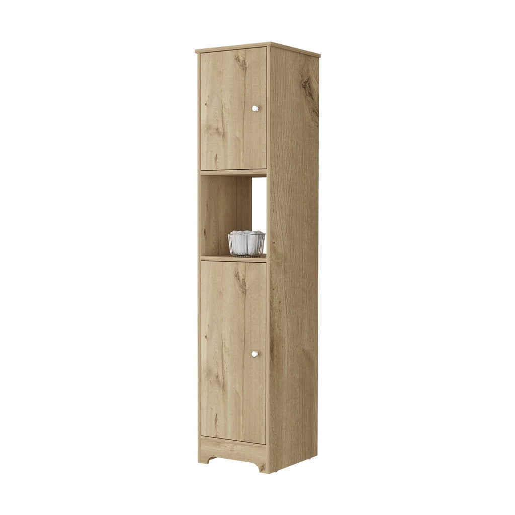 68" Beige Engineered Wood Dresser - Bedroom Storage Cabinet
