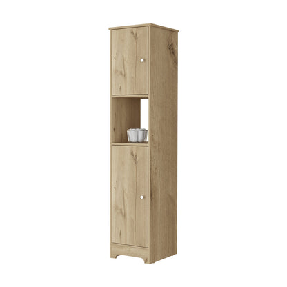 68" Beige Engineered Wood Dresser - Bedroom Storage Cabinet