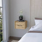 Elfrida Wall-Mounted Nightstand, Sleek Single-Drawer Design with Spacious Top Shelf