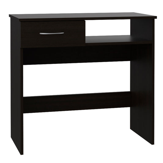 Black Computer Desk with Lockable Drawer - Office Table