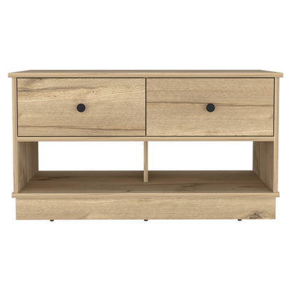 Tulip Storage Bench - Beige Engineered Wood