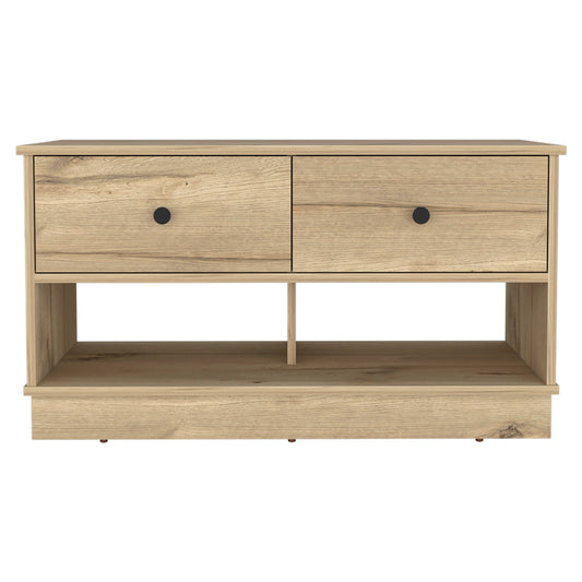 Tulip Storage Bench - Beige Engineered Wood