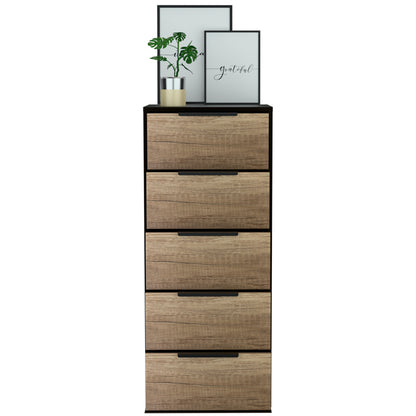 Multicolor Five Drawer Dresser - Bedroom Storage