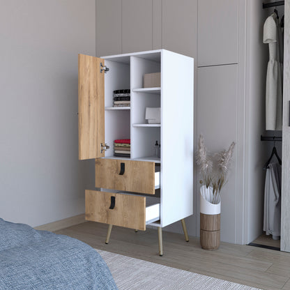 Multicolor Pine Dresser - 51.97" Tall Bedroom Storage