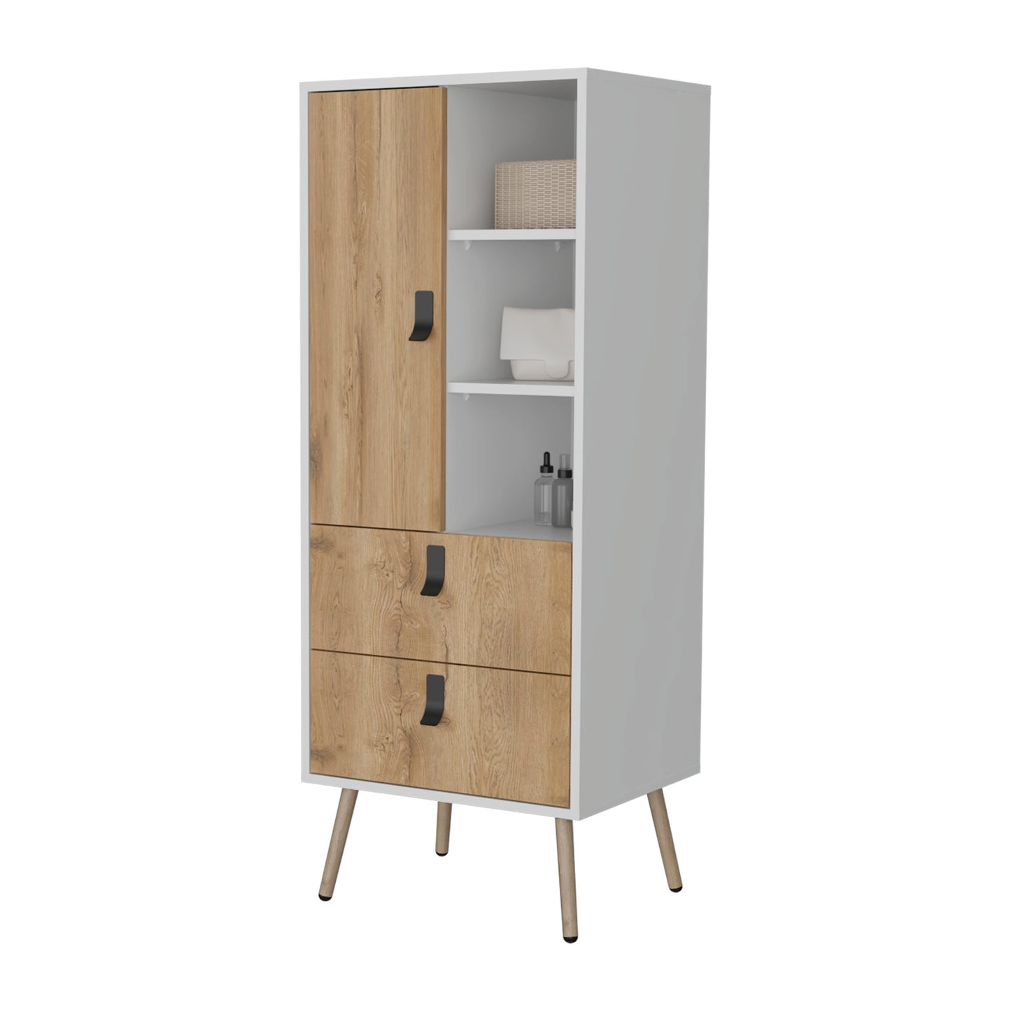 Multicolor Pine Dresser - 51.97" Tall Bedroom Storage