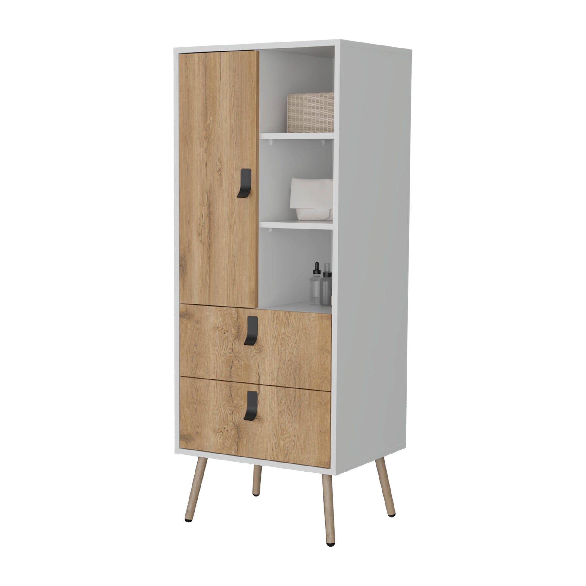 Multicolor Pine Dresser - 51.97" Tall Bedroom Storage