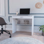 Kaylor Storage Desk, Modern Design with Drawer and Shelf