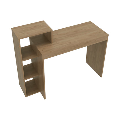 Light Oak Computer Desk with Storage - Office Table