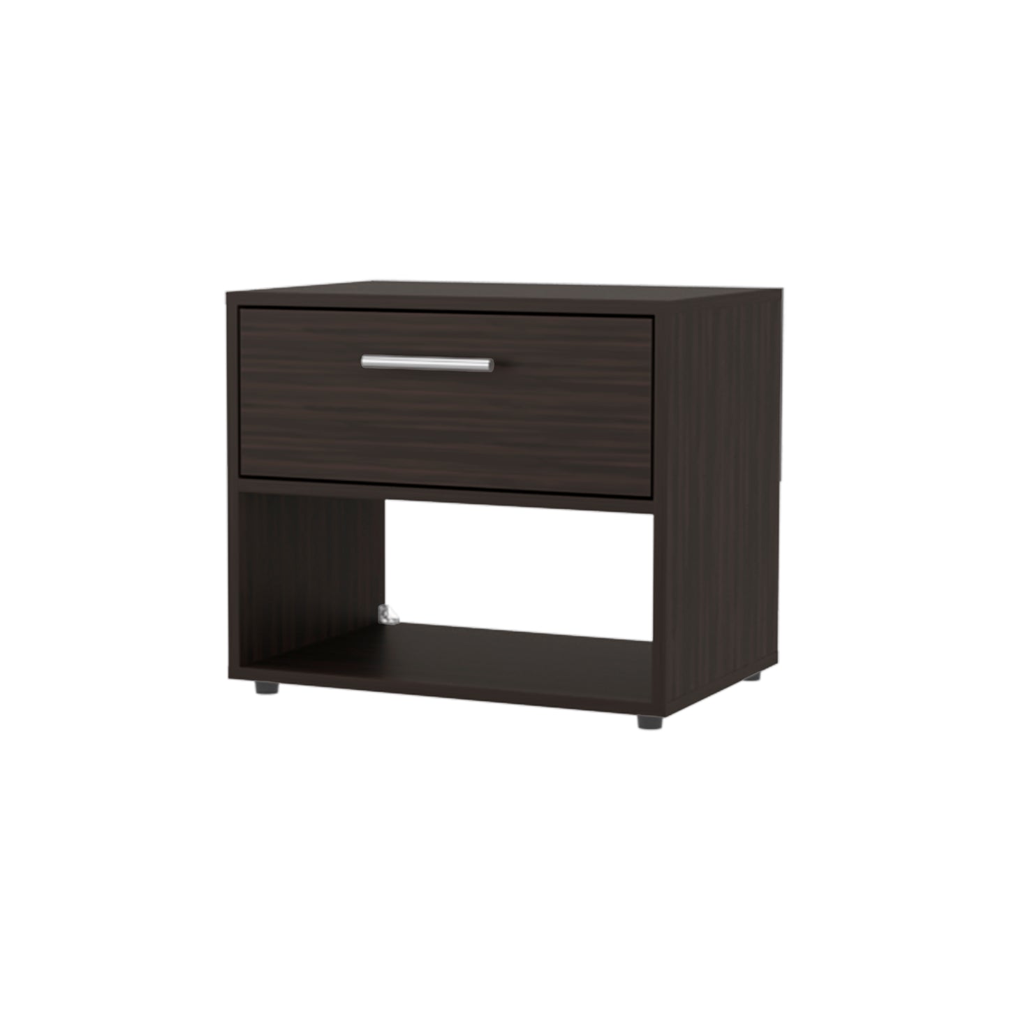 FM FURNITURE Round Rock Nightstand - Brown Particle Board