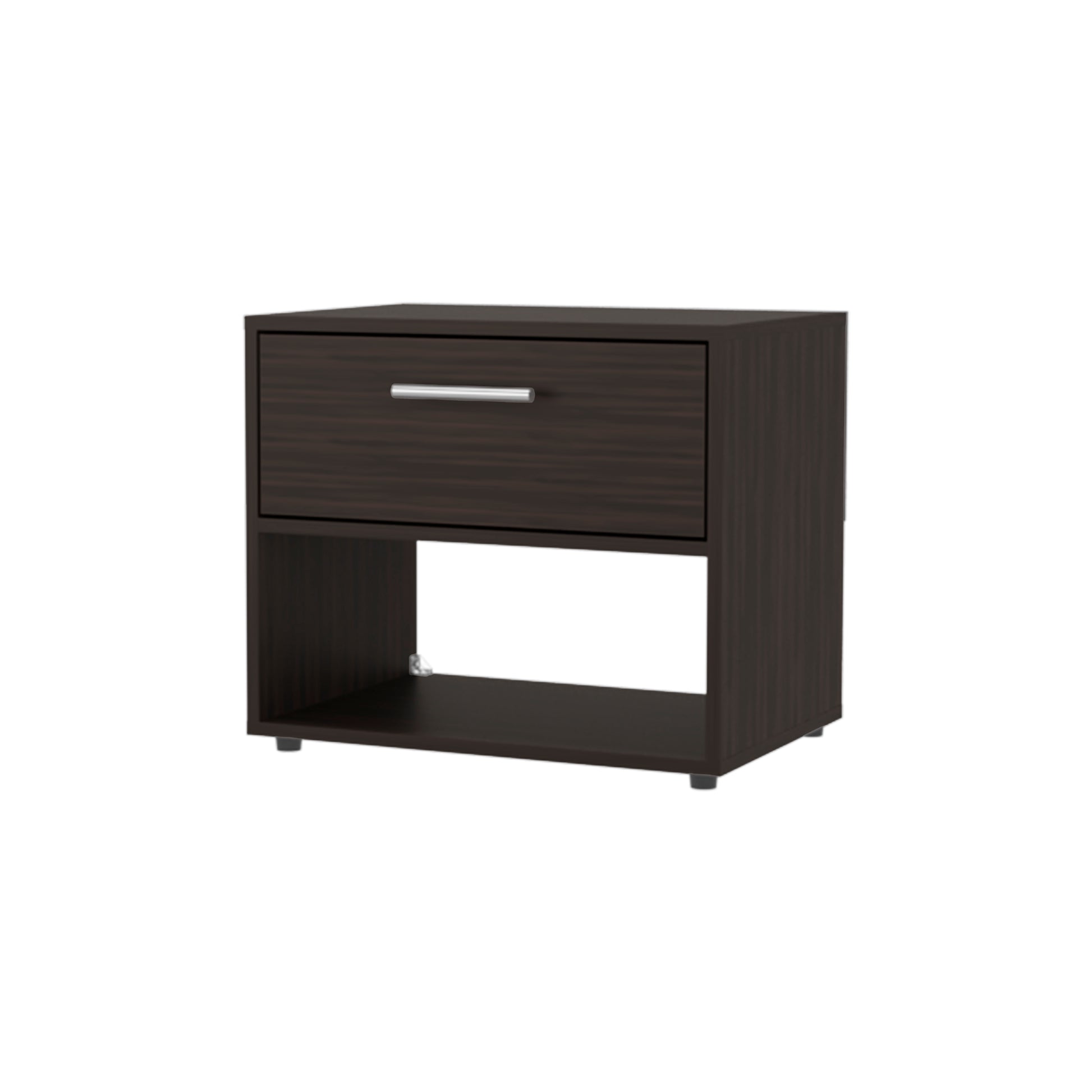 FM FURNITURE Round Rock Nightstand - Brown Particle Board