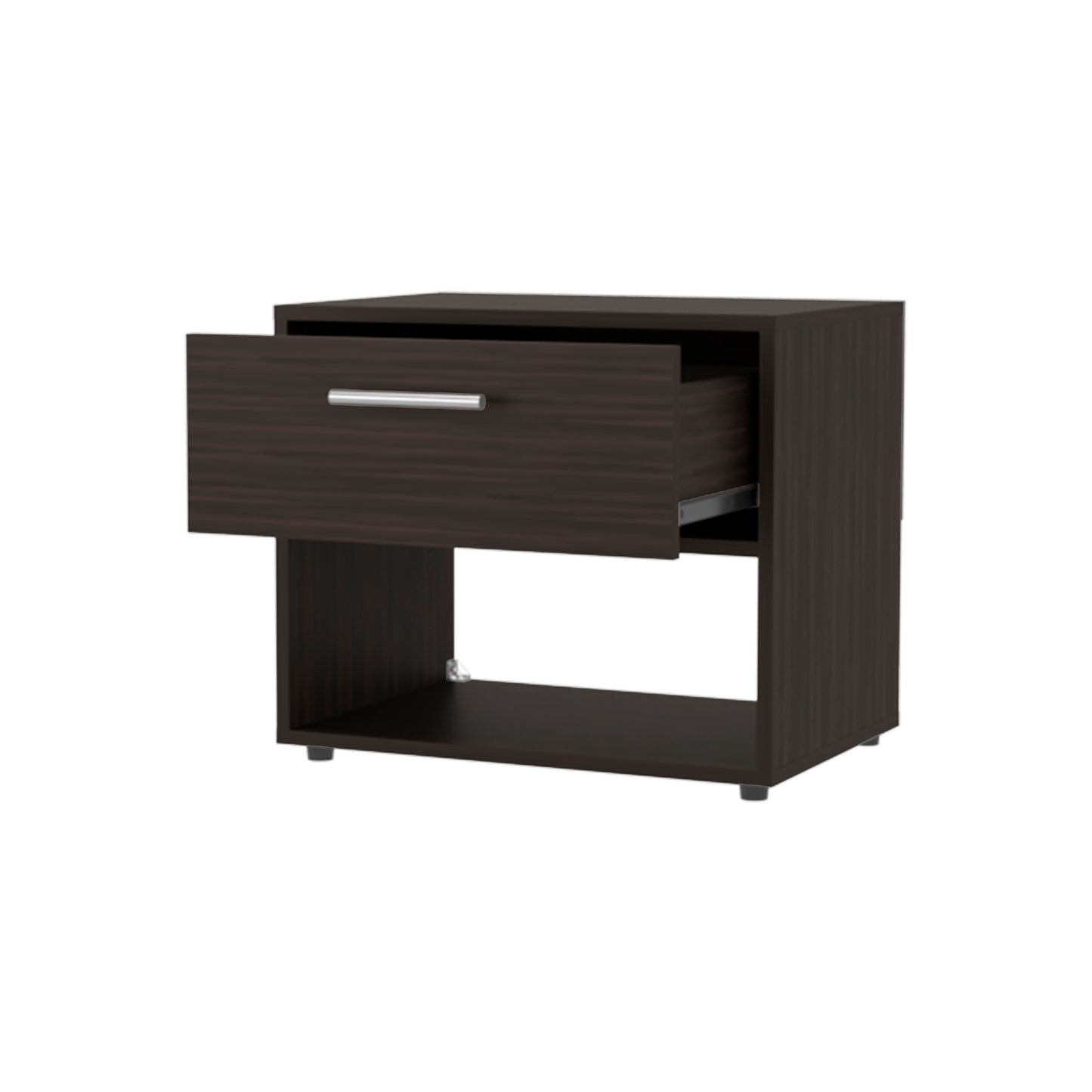 FM FURNITURE Round Rock Nightstand - Brown Particle Board
