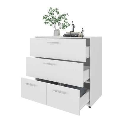 Oto Dresser - White: 4 Spacious Drawers for Bedroom Storage