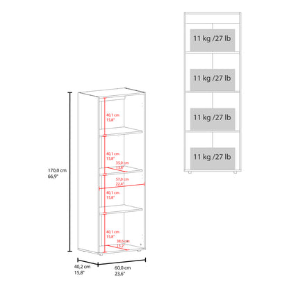Walnut 2-Door Tall Wardrobe Cabinet - 66.9"H, Particle Board for Bedroom