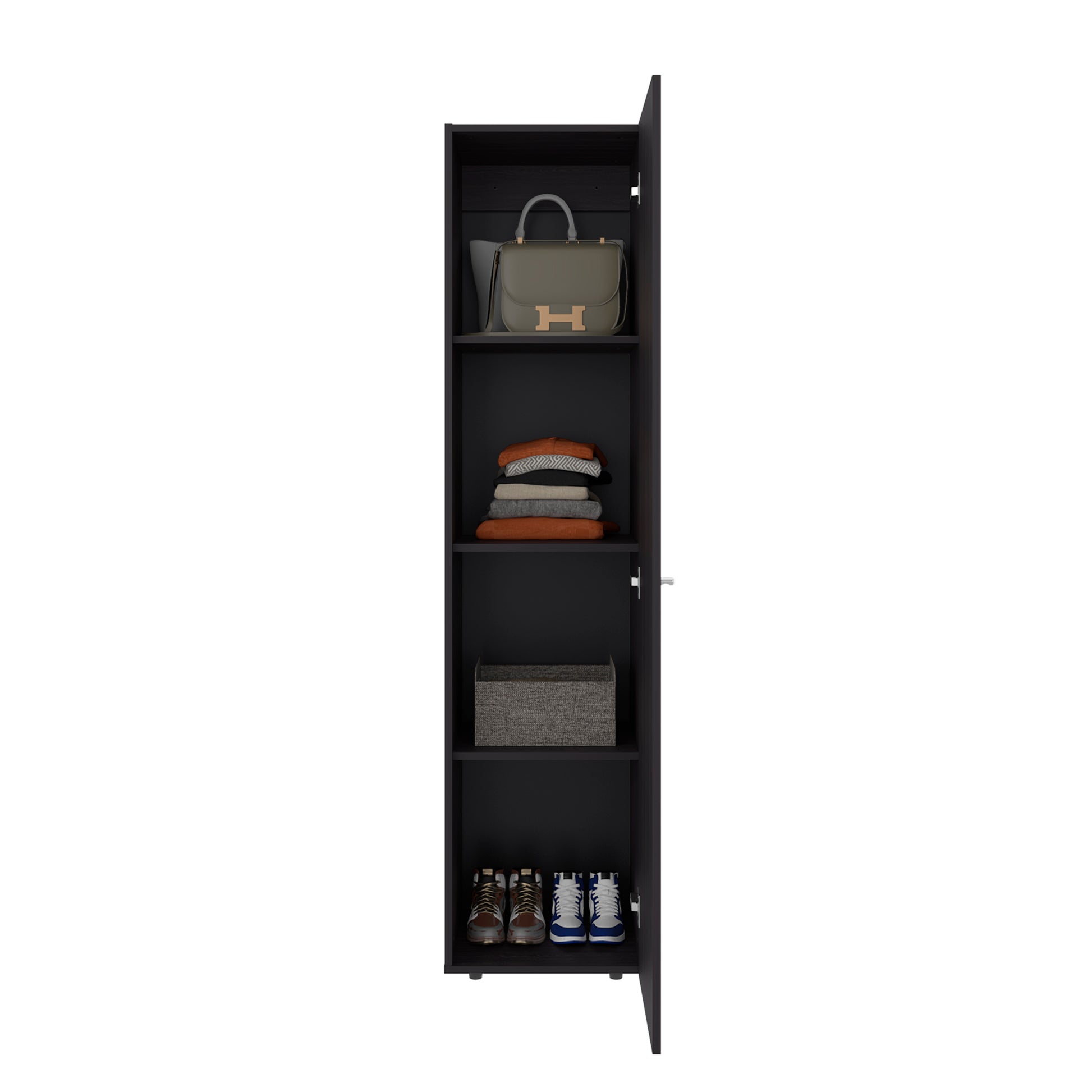 Wenge Modern Dresser - 67" Storage Cabinet for Bedroom