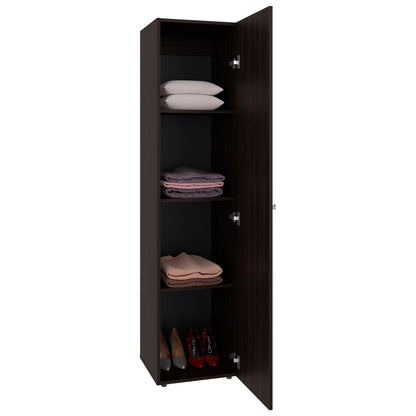 66.9" Walnut Dresser with Full-Length Mirror - Bedroom Storage