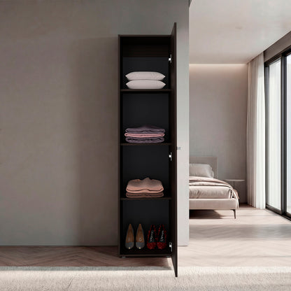 66.9" Walnut Dresser with Full-Length Mirror - Bedroom Storage