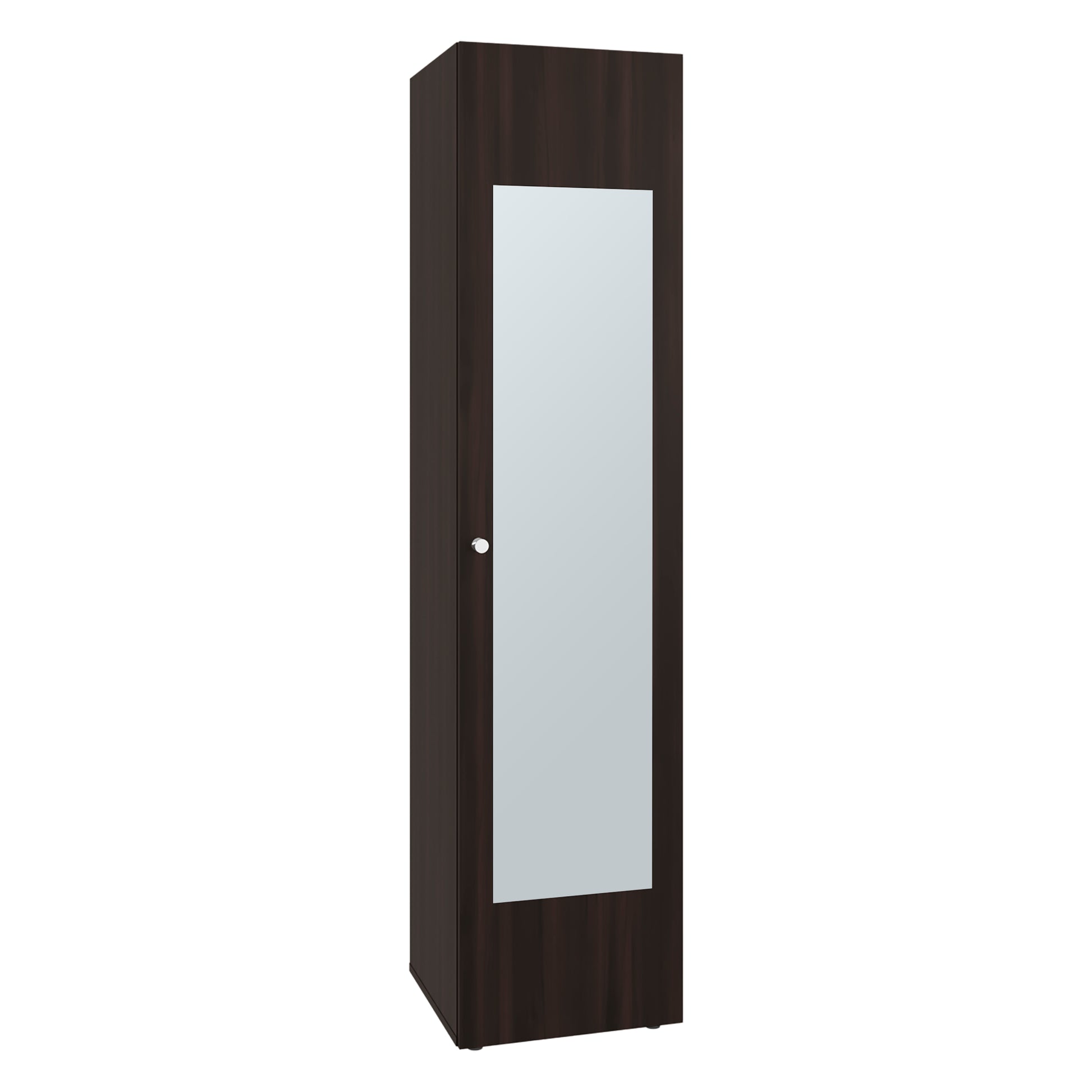 66.9" Walnut Dresser with Full-Length Mirror - Bedroom Storage