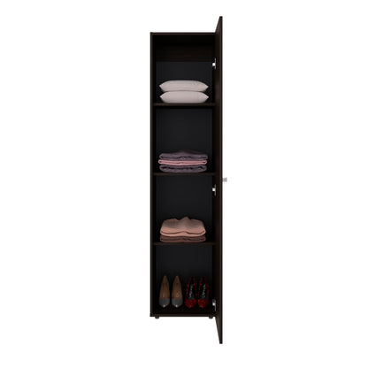 66.9" Walnut Dresser with Full-Length Mirror - Bedroom Storage