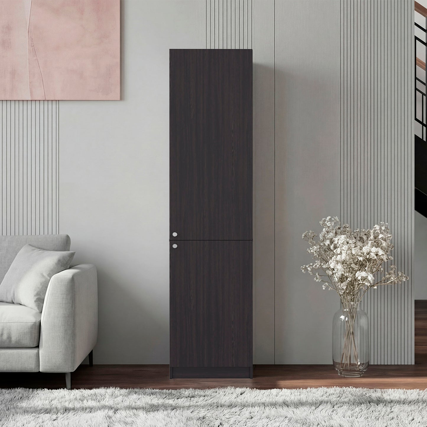 Wenge Storage Cabinet - 71.1" Dresser with Melamine Filler for Bedroom