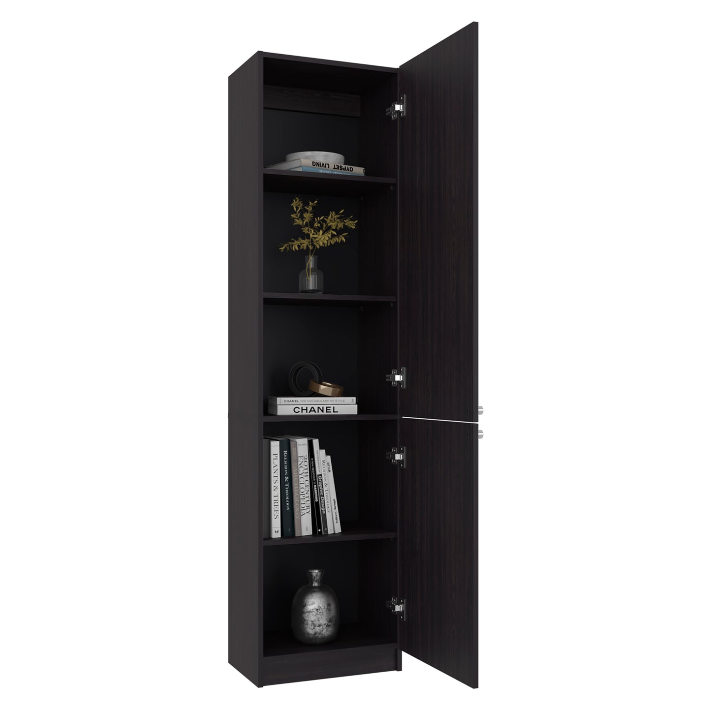 Wenge Storage Cabinet - 71.1" Dresser with Melamine Filler for Bedroom
