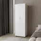 FM FURNITURE Pisinemo Armoire with 2 Doors and Hanging Rod, White
