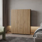 FM FURNITURE Alamo Lake Armoire Multi-storage with one Drawer, Natural Oak