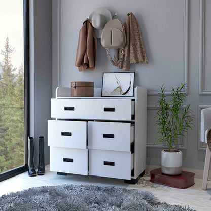 White 33.46" Wide Dresser - Double Drawer