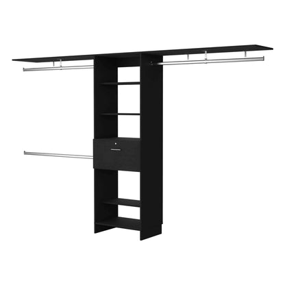 Black Modern Bedroom Dresser - 118" Wide